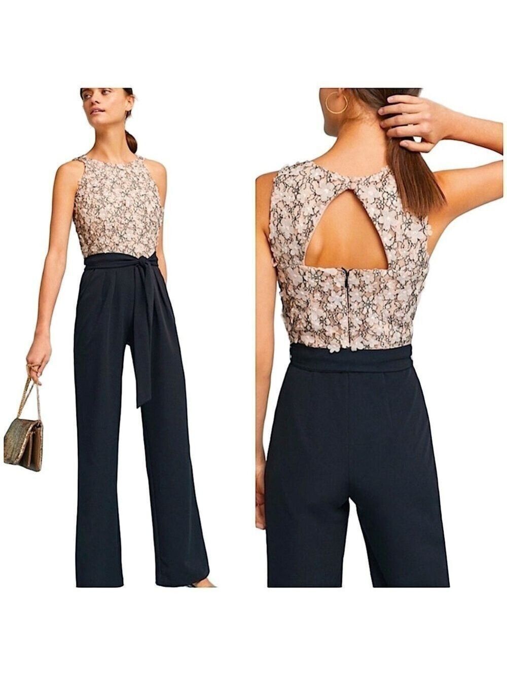 EVA FRANCO {Anthropologie} ‘Amelia’ Floral Jumpsuit